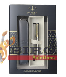 Set Parker Vector Metal SS CT – stilou + pix, casetă cu fereastră și etui